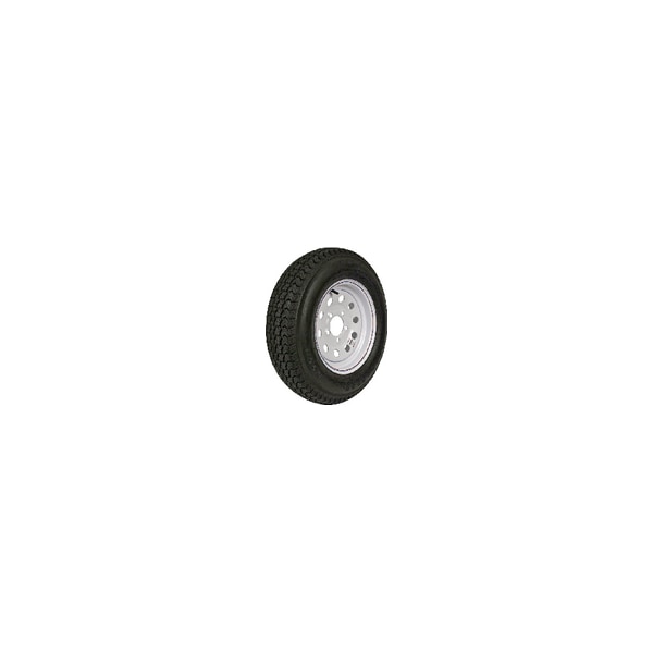 Loadstar Tires Tire & Wheel (Rim) Assembly K550, ST205/75D13 5 Hole C Ply, Wht w Stri 3S645 - main